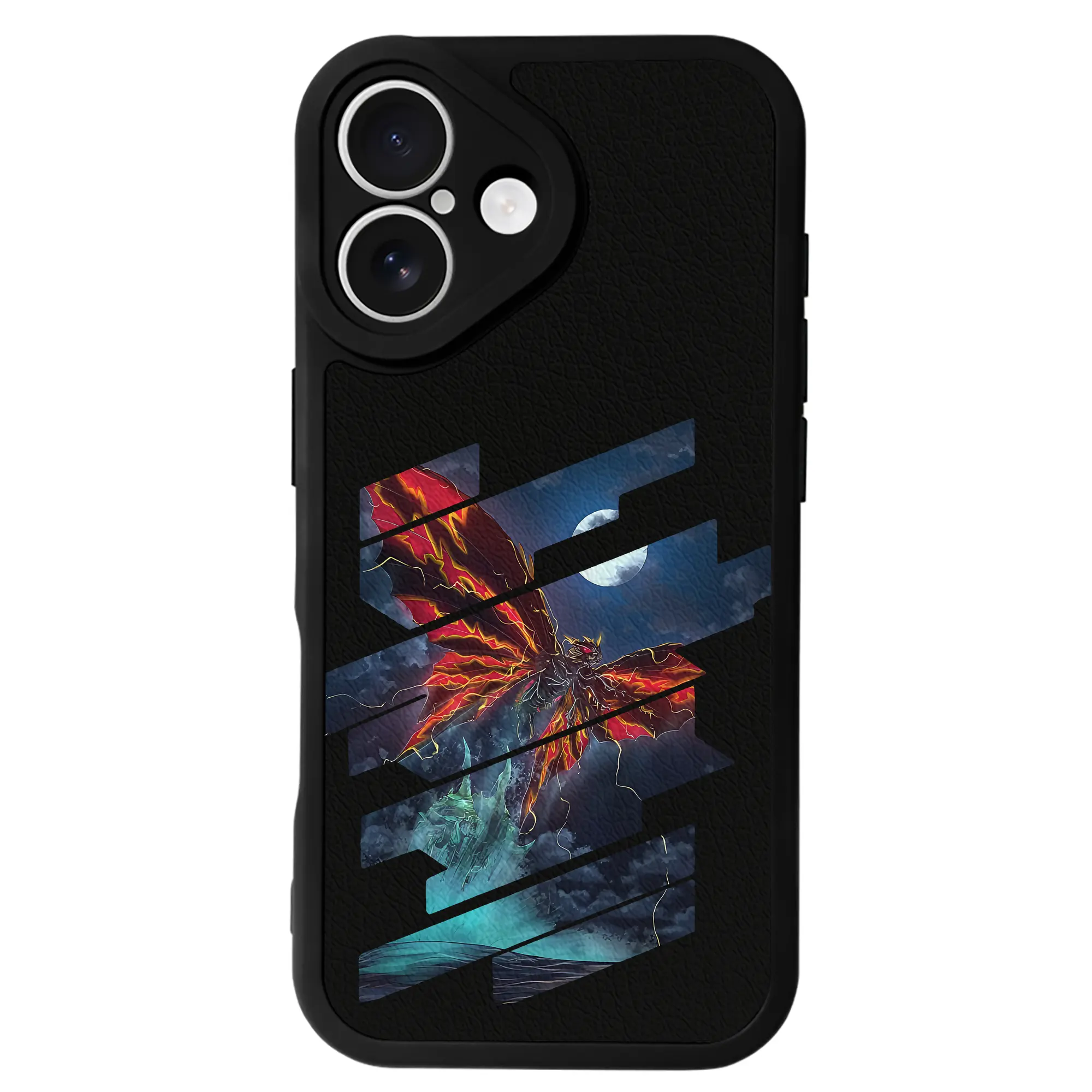 ゴジラ グッズ,モスラ - IPhone 16シリーズ対応 ・ シリコンスマホケース ・ レザー調 ・ 高精度フィット ・ 耐衝撃 ・ ワイヤレス充電対応 ・ 精密カット